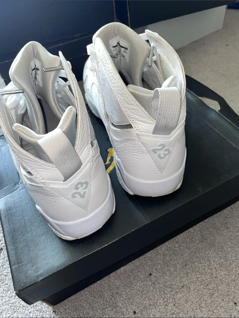 Jordan Men's All-White High-Top Basketball Sneakers
